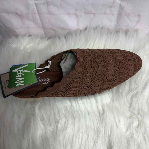 Skechers Cleo Snip Washable Vegan Recycled Crochet Mules -Sweet Daffodil sz7.5 - Picture 4 of 5